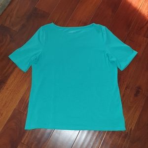 Talbots Teal Tee
